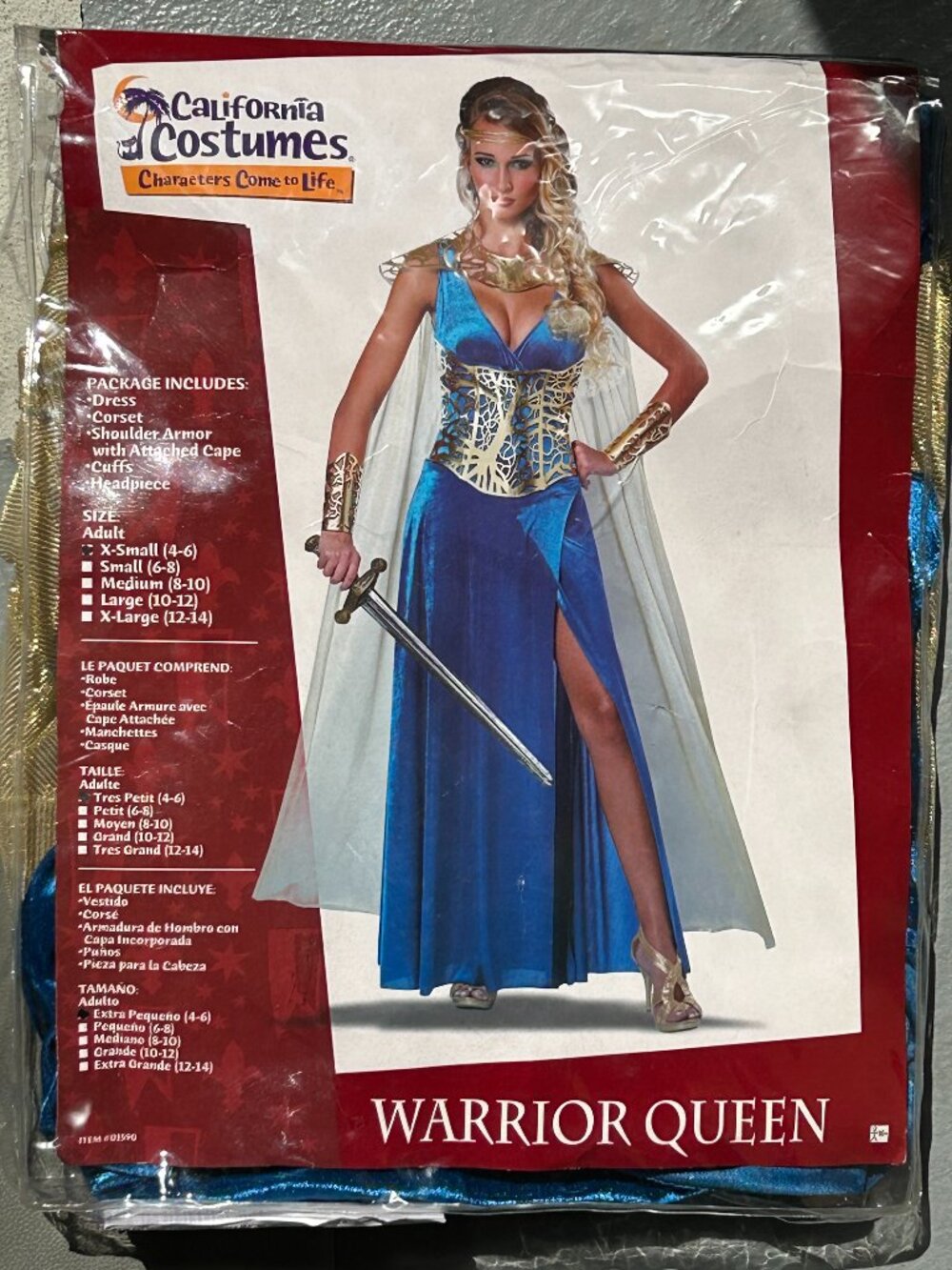 Warrior Queen Costume – Women’s X-Small